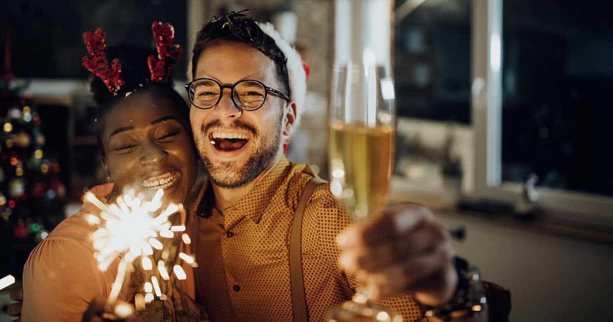 Gesund und glücklich Silvester feiern